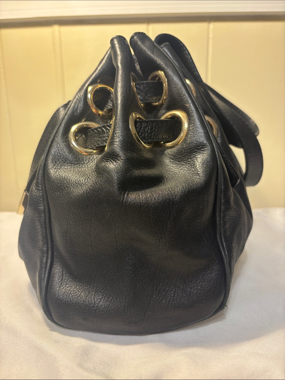 VGUC Jimmy Choo Ramona Shoulder Bag Black Supple Leather - Authentic! Vintage! - Picture 4 of 16